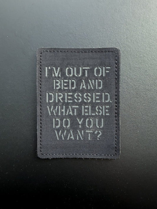 Lasercut Patch "Out of Bed"